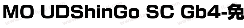 MO UDShinGo SC Gb4字体转换